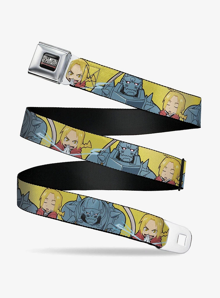 Fullmetal Alchemist: Brotherhood Chibi Elric Brothers Pose Seatbelt Buckle Belt