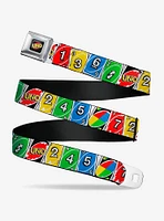 UNO Cards Lineup Stack Seatbelt Buckle Belt