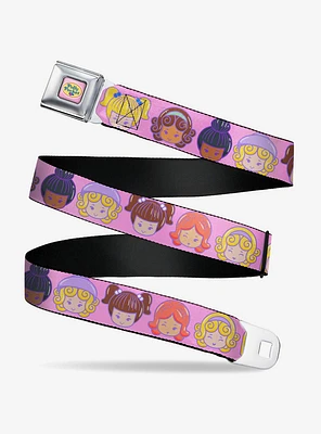 Polly Pocket Ten Doll Face Expressions Seatbelt Buckle Belt