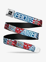 Transformers Autobots Optimus Prime Semi Truck Seatbelt Buckle Belt