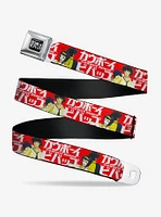 Cowboy Bebop Spike & Faye Back To Seatbelt Buckle Belt