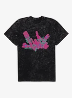 Arcane Graffiti Name Jinx Mineral Wash T-Shirt