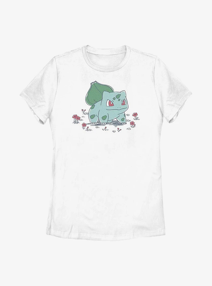 Pokemon Bulbasaur Sketch Style Womens T-Shirt