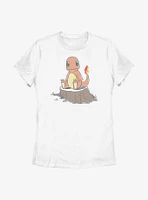 Pokemon Charmander Sketch Style Womens T-Shirt