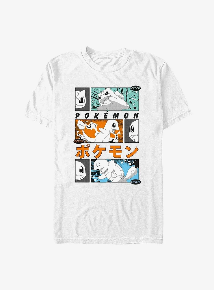 Pokemon Starters Posters Style T-Shirt