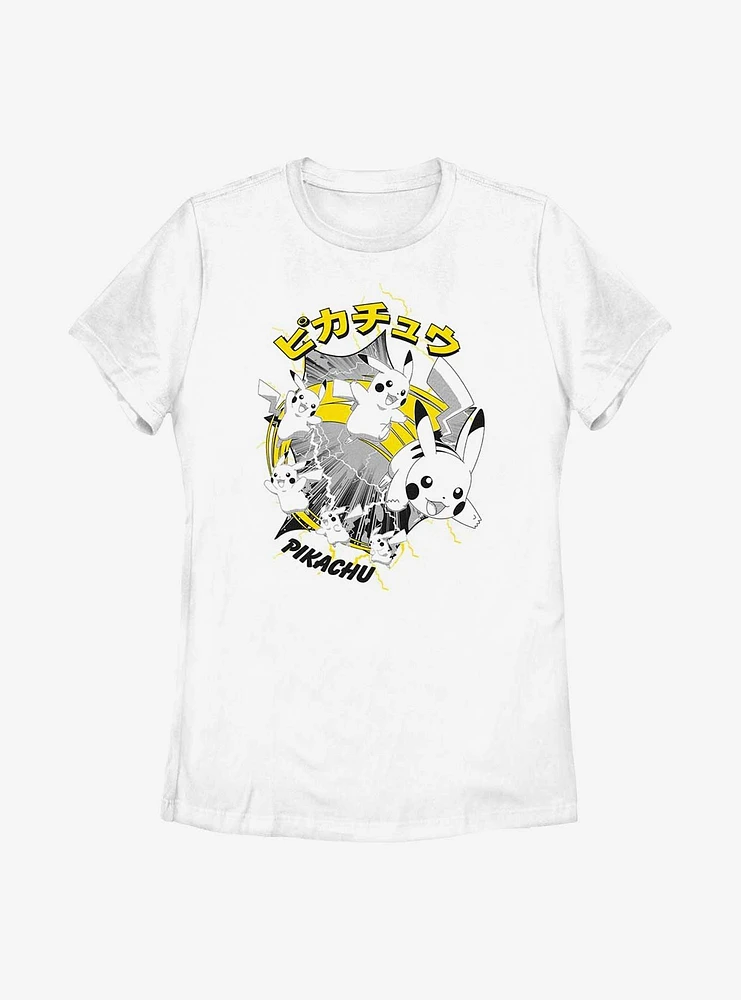 Pokemon Pikachu Speed Flash Womens T-Shirt