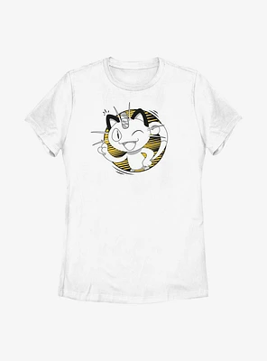 Pokemon Meowth Wink Womens T-Shirt