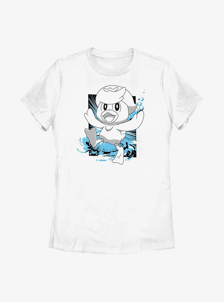 Pokemon Quaxly Manga Style Womens T-Shirt