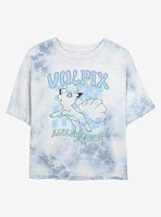 Pokemon Alola Region Vulpix Tie Dye Crop Womens T-Shirt