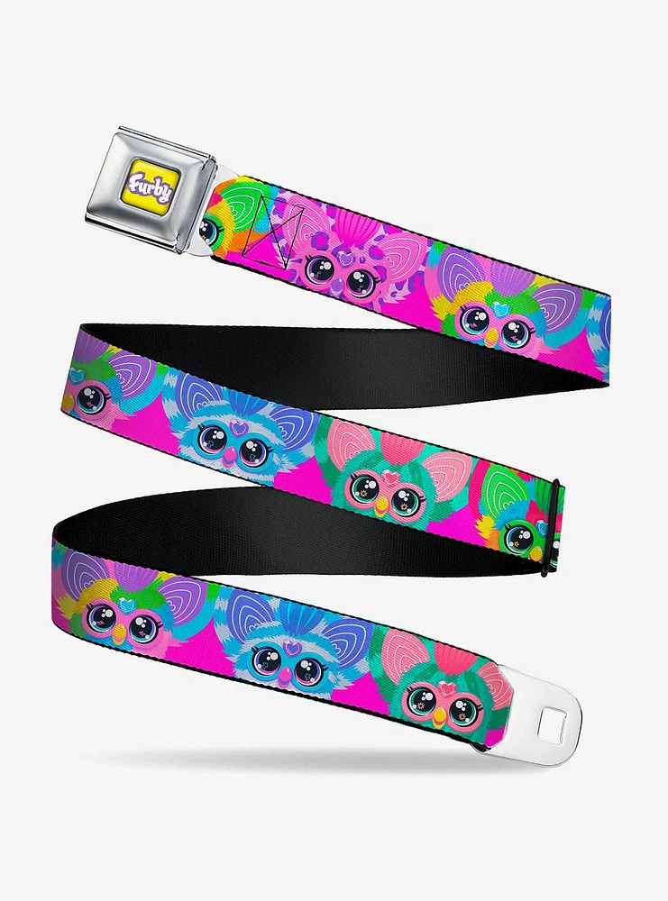 Furby Furblets Faces Close Up Youth Seatbelt Buckle Belt