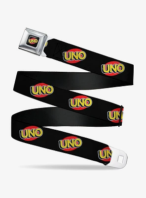 UNO Game Logo Youth Seatbelt Buckle Belt