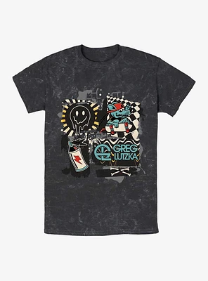 Greg Lutzka Skater Rat Graffiti Mineral Wash T-Shirt