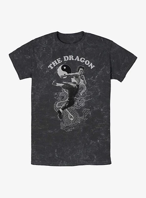 Bruce Lee Flying Dragon Mineral Wash T-Shirt