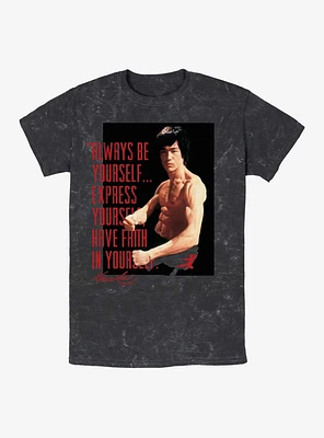 Bruce Lee Always Be Yourself Mineral Wash T-Shirt