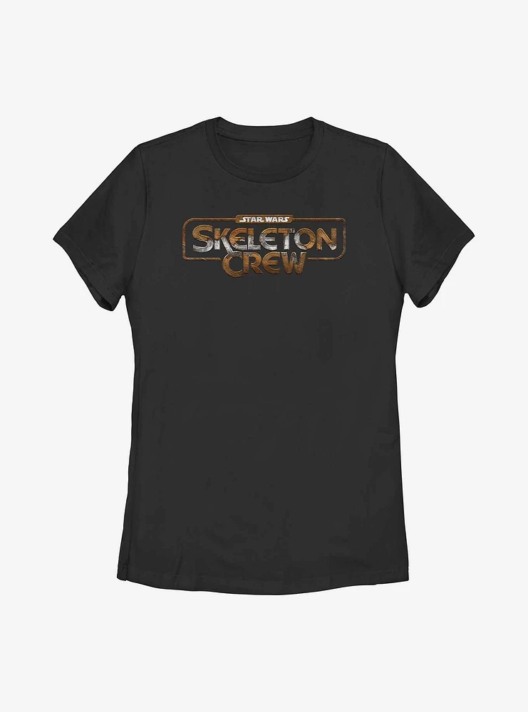 Star Wars: Skeleton Crew Rusted Logo Womens T-Shirt