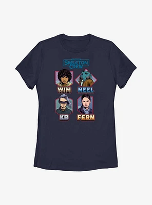 Star Wars: Skeleton Crew Names Womens T-Shirt