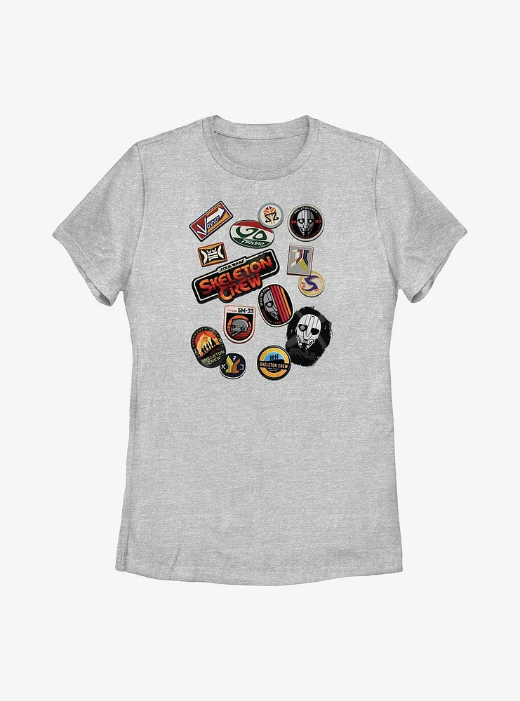 Star Wars: Skeleton Crew Badges Womens T-Shirt