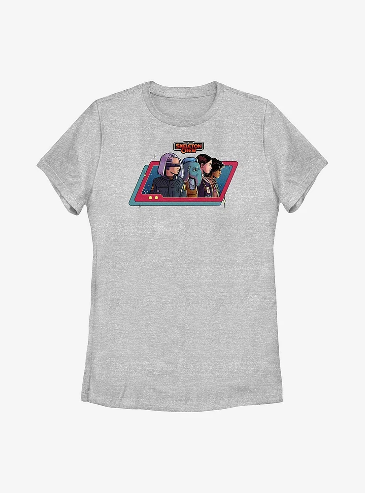 Star Wars: Skeleton Crew Character Side Profiles Womens T-Shirt