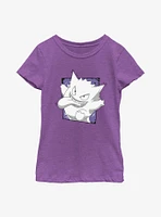 Pokemon Gengar Passing Through Youth Girls T-Shirt