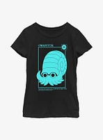 Pokemon Omanyte Card Style Youth Girls T-Shirt