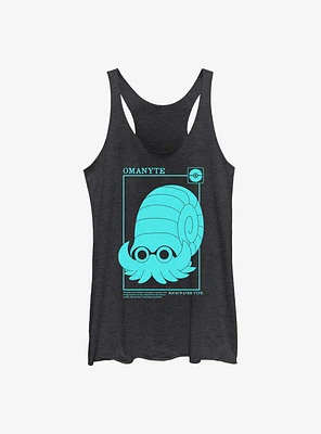 Pokemon Omanyte Card Style Womens Tank Top