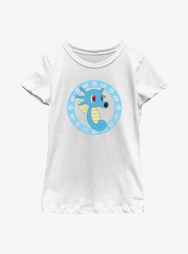 Pokemon Horsea Time Youth Girls T-Shirt