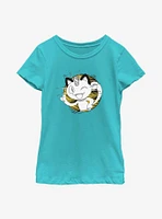Pokemon Meowth Wink Youth Girls T-Shirt