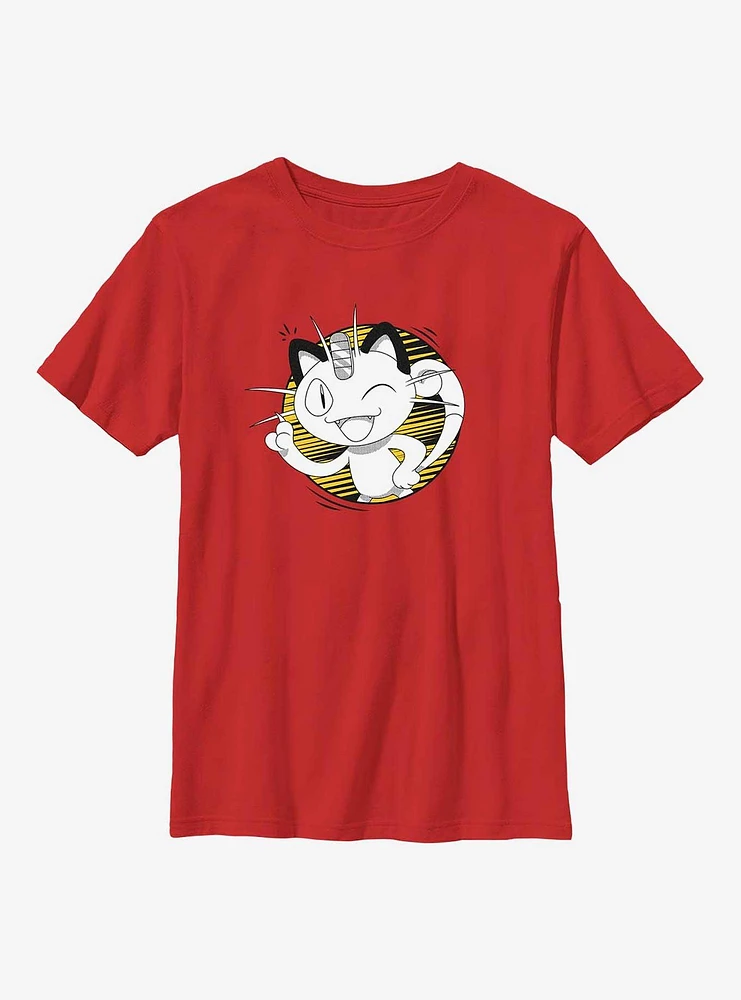Pokemon Meowth Wink Youth T-Shirt