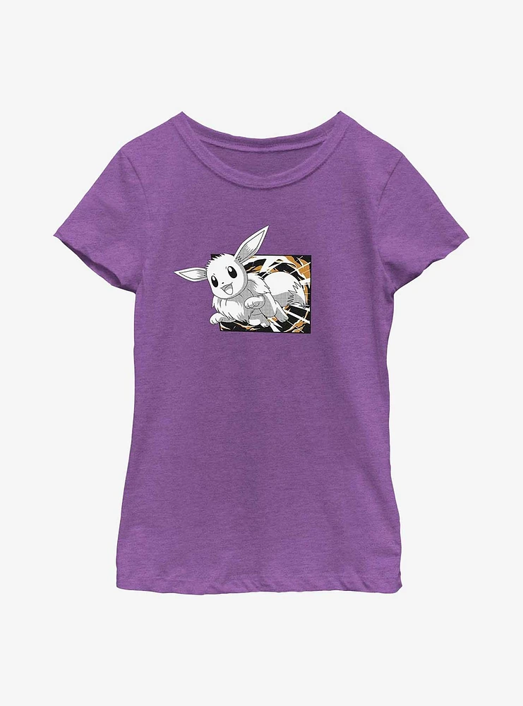 Pokemon Eevee Jump Youth Girls T-Shirt