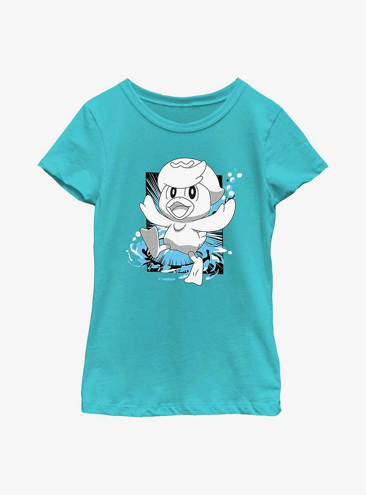 Pokemon Quaxly Manga Style Youth Girls T-Shirt