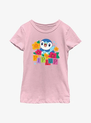 Pokemon Piplup Cutie Youth Girls T-Shirt