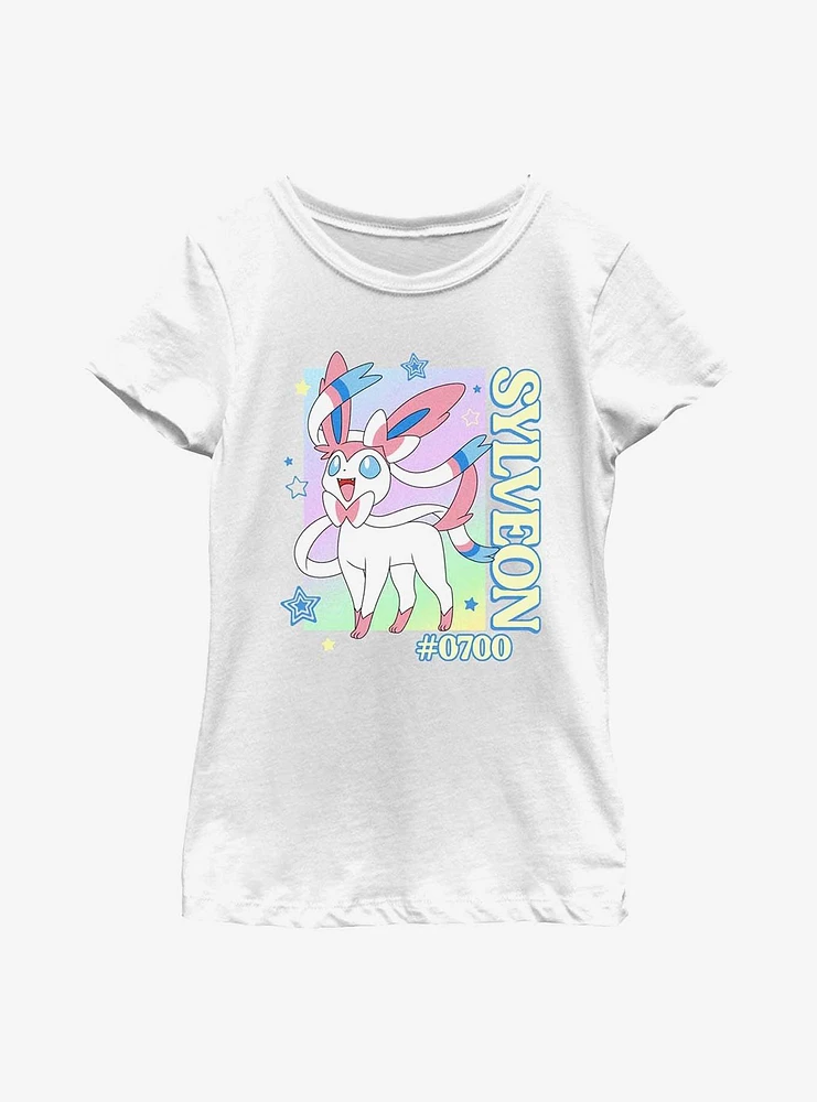 Pokemon Sylveon Poster Style Youth Girls T-Shirt