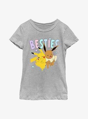 Pokemon Besties Pikachu Eevee Youth Girls T-Shirt