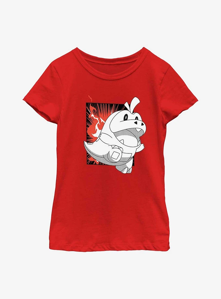 Pokemon Fuecoco Run Youth Girls T-Shirt