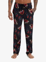 Jurassic Park Logo Scratches Pajama Pants