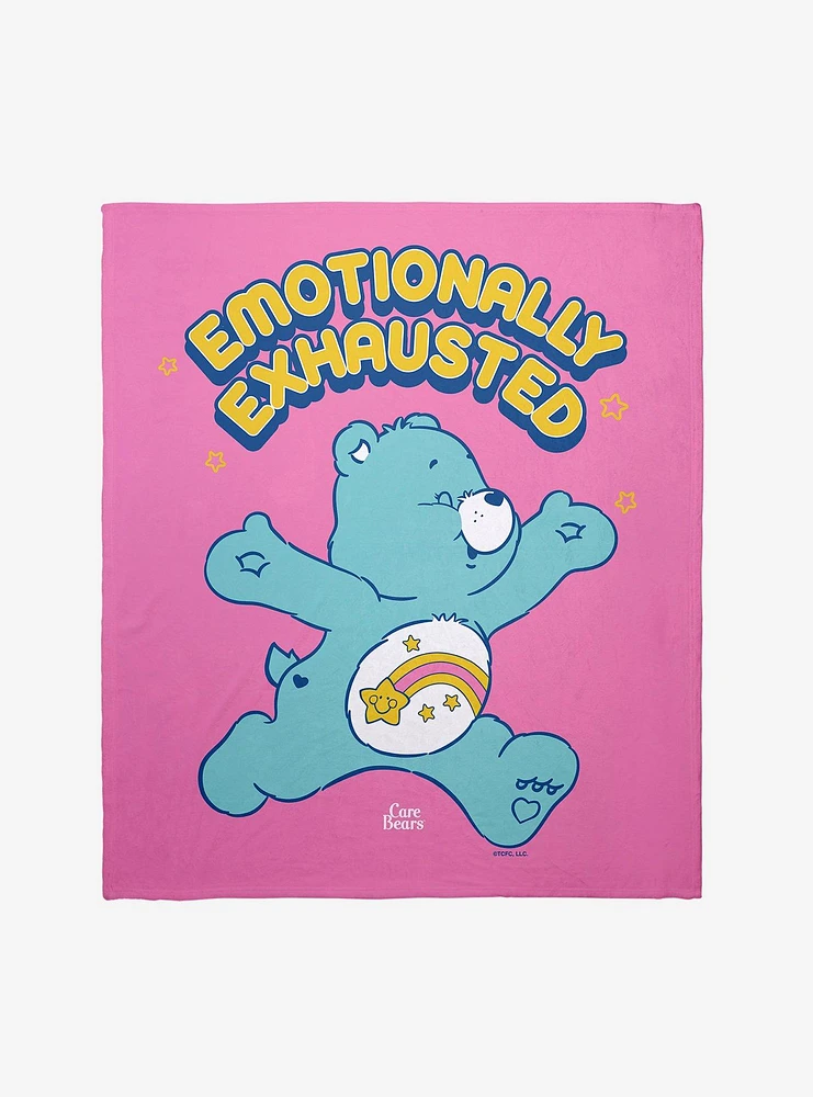 Care Bears Emotionally Exhausted Wish Bear Throw Blanket