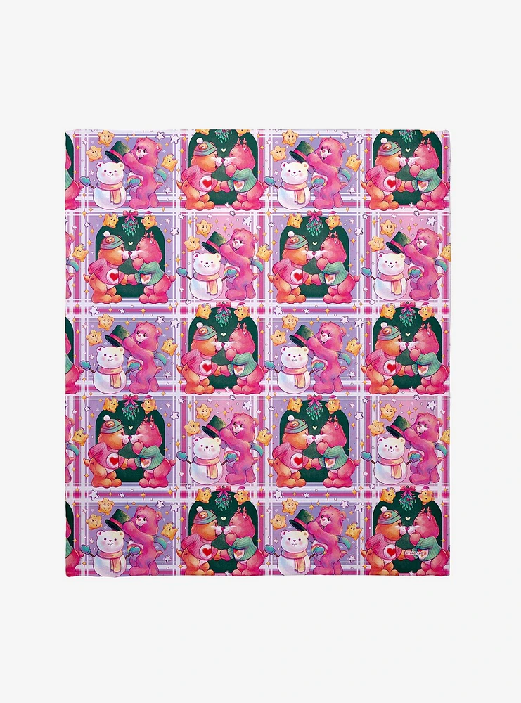 Care Bears Christmas Time Bears Throw Blanket