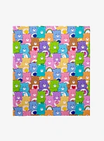 Care Bears All Over Throw Blanket