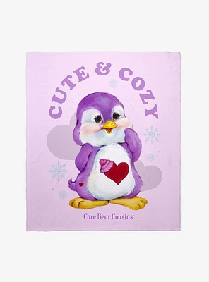 Care Bears Cousins Cute & Cozy Cozy Heart Penguin Throw Blanket