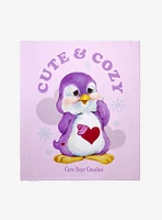 Care Bears Cousins Cute & Cozy Cozy Heart Penguin Throw Blanket