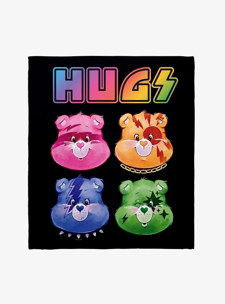 Care Bears Hugs Bears Throw Blanket