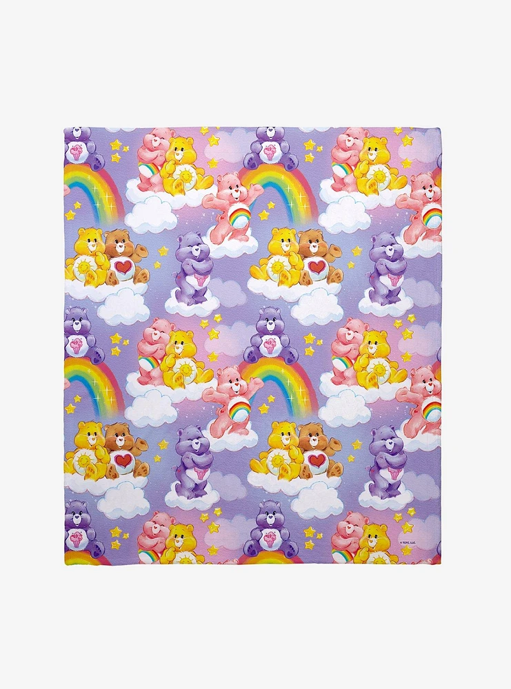 Care Bears Care-A-Lot Bears Throw Blanket