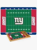 NFL New York Giants Football Field Glass Top Cutting Board & Knife