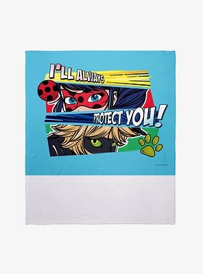 Miraculous: Tales Of Ladybug & Cat Noir I'll Always Protect You Throw Blanket