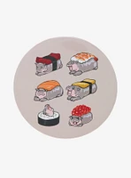 Hippo Sushi 3 Inch Button