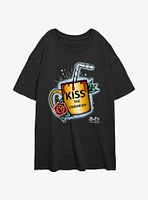 Buffy The Vampire Slayer Kiss Librarian Girls Oversized T-Shirt