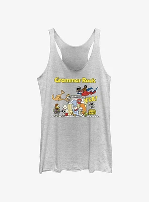 Schoolhouse Rock Grammar Group Girls Tank