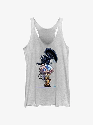 Alien Cartoon Xenomorph Girls Tank