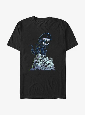 Alien Xenomorph Skull Mountain T-Shirt