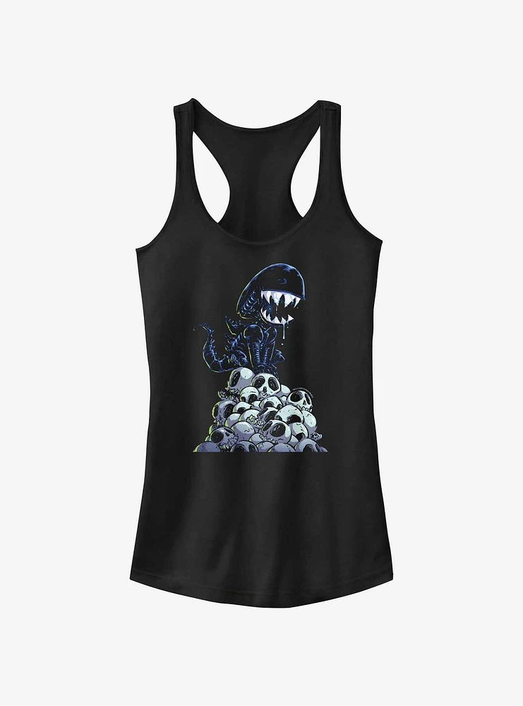 Alien Xenomorph Skull Mountain Girls Tank